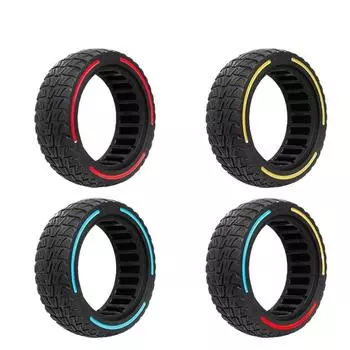 8,5-дюймовая сплошная бескамерная шина для электроскутера Speedway Leger, взрывозащищенная внедорожная шина для резиновых шин Dualtron Mini 8,5x 2,5 чёрный
