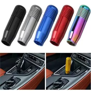 8,5 см ручка переключения передач, ручка механической коробки передач, универсальная автомобильная коробка передач, алюминиевая ручка переключения передач, гоночная ручка с 3 адаптерами чёрный