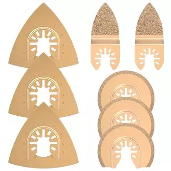 8/6/5 шт. Осциллирующий многофункциональный треугольный карбидный рашпильный диск шлифовальный диск шлифовальные шпатлевки плитка керамика многофункциональный пильный диск