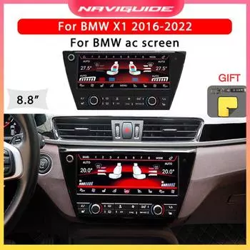 8,8-дюймовый экран климат-контроля для BMW X1 2016 2017 2018 2019 2020-2022 AC Panel Touch Board LCD Digital Eight Core красный
