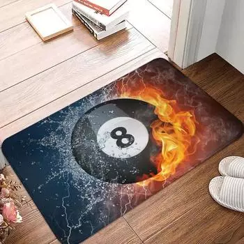 8 Ball Billiard Уличные противоскользящие коврики для дверей, балконные коврики для прихожей, ковры для сада и двора, многоразовые коврики для домашнего декора 40x60cm 16x24inch