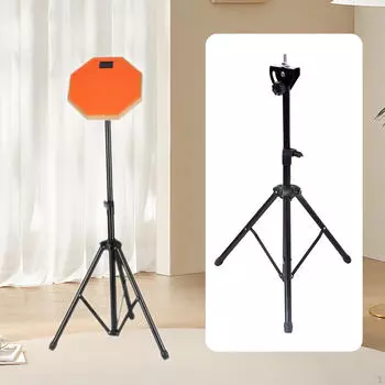 8 Бесшумный держатель для барабанов Подставка для барабанщика с нескользящим дном Надежный аксессуар Увеличенная высота