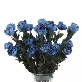 8 Bouquet Artificial Bouquet Artificial Rose Flowers Fake Roses Bouquet PE Fake Flower Flores for Home Party Wedding Indoor Outdoor Decoration розовый