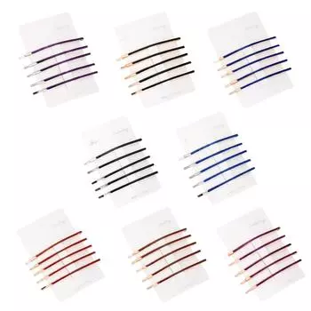 8 цветов, 5 шт., модная женская заколка для волос из сплава, заколка для волос, заколка-заколка (Длинный клип) Gold Black, Long