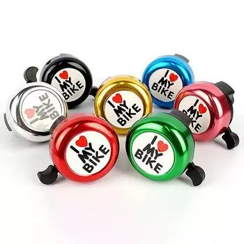 8 цветов, милый велосипедный звонок на руль, громкий звук, велосипедные звонки, предупреждающие звонки, кольцо для велосипеда, мини-гудок, аксессуары для велоспорта красный