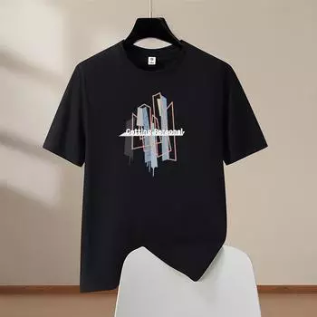 8 цветов, мужская хлопковая футболка оверсайз с коротким рукавом и круглым вырезом, удобная летняя уличная одежда 4XL