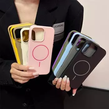 8 цветов роскошный жидкий силиконовый магнитный чехол Magsafe для iPhone 11 12 13 14 15 16 Pro Max мягкий защитный чехол-бампер iPhone 11 белый
