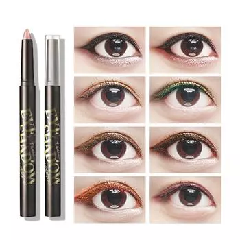 8 цветов теней для век, блестящие гладкие тени для век, матовые тени для век, яркая мерцающая косметика для макияжа глаз — (1 г) E123