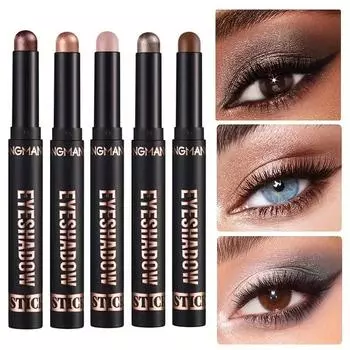 8 цветов теней для век, жемчужно-блестящая матовая отделка, натуральные долговечные водонепроницаемые тени для век 15