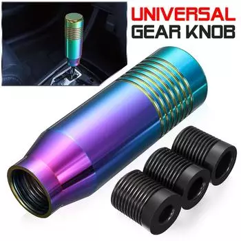 8 цветов, универсальный автомобильный алюминиевый ручной переключатель передач, ручка переключения передач, рычаг переключения передач, гоночный стиль золотой