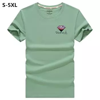 8 цветов, высокое качество, 100% изысканный хлопок, мужские футболки с принтом, модная тонкая футболка с коротким рукавом XXL зелёный
