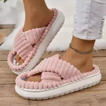 8 цветов, женские хлопковые тапочки большого размера с толстой подошвой, простые повседневные удобные домашние тапочки, однотонные тапочки 36-37 белый