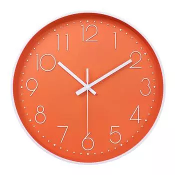 8 дюймов 20 см простые настенные часы 8 дюймов круглые настенные часы бесшумные кварцевые настенные часы для внутреннего декора 8 inch красный