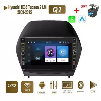 8 дюймов 2Din для Hyundai IX35 Tucson 2 LM 2009-2015 с кнопочной ручкой Android автомобильное стерео радио мультимедийный видеоплеер навигация GPS 1 + 32 ГБ 1+32GB