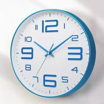 8 дюймов Бесшумные настенные часы круглые трехмерные цифровые современные настенные часы не тикающие настенные часы для спальни гостиной 8 inch