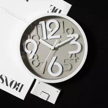 8 дюймов Простые настенные часы бесшумные не тикающие кварцевые круглые часы на батарейках для спальни гостиной кабинета 8 inch