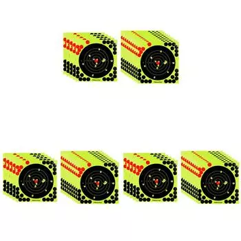 8-дюймовая клейкая мишень для стрельбы, мишень для охоты, бумага для мишеней (5шт)