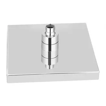 8-дюймовая квадратная хромированная светодиодная душевая головка Rainfall, 7 цветов, романтический свет, меняющийся дома чёрный