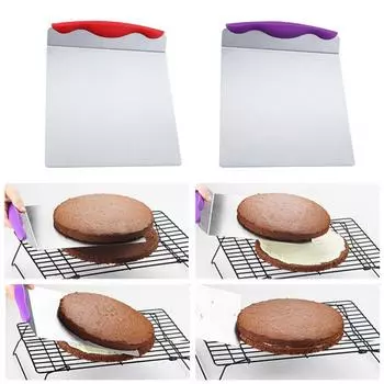 8-дюймовая лопатка для торта, пластиковая лопатка для пиццы, квадратная круглая лопатка для торта, аксессуары для кондитерских инструментов красный