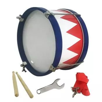 8-дюймовая металлическая барабанная установка, деревянный барабан с ремешком, барабанные палочки