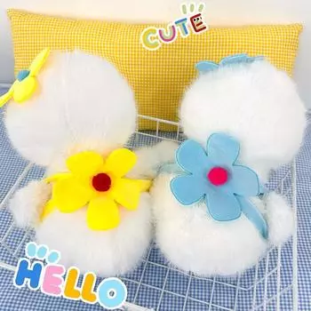 8-дюймовая плюшевая игрушечная кукла-машина, кукла-машина из мультфильма с цветочной спинкой, маленькая уточка, видеоигра, кукла-телефон для захвата города 23cm