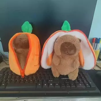 8-дюймовая репа клубника капибара капибара кукла плюшевая игрушка царапающая машина метание 8 inch