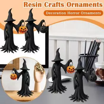 8-дюймовые/20-сантиметровые статуэтки, смоляные поделки, реалистичные статуи, кукла из смолы, украшение для рабочего стола, украшения ужасов One Size чёрный