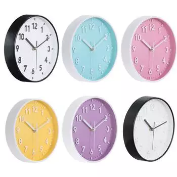 8-дюймовые 3D настенные часы с цифрами, кварцевые, бесшумные, не тикающие, круглые настенные часы для гостиной, спальни, офиса, декора 8 inch светло-зеленый