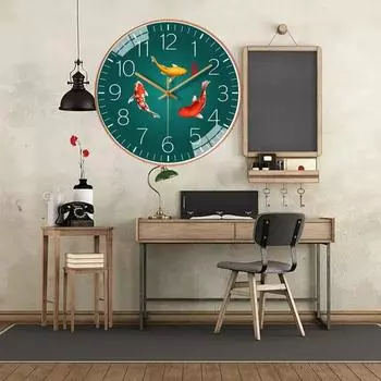 8-дюймовые бесшумные настенные часы для гостиной, дома, без перфорации, современные, простые, креативные, сетчатые, красные часы, бесшумные кварцевые часы для спальни 8 inch