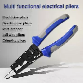 8-дюймовые плоскогубцы с игольчатыми носами, многофункциональные высоковольтные кусачки, инструменты для резки кабеля