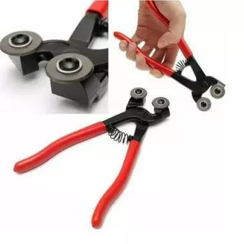 8-дюймовые щипцы для мозаики и стеклянной плитки, прочные двойные круглые плоскогубцы, плоскогубцы для обрезки, щипцы для резки керамики, инструменты Pack of 1