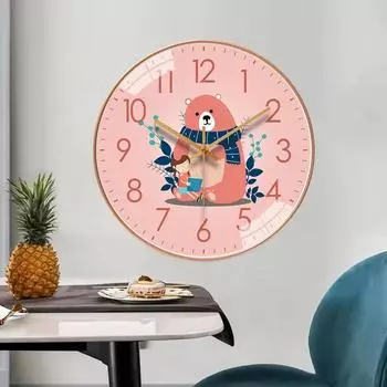 8-дюймовые скандинавские современные простые настенные часы для гостиной, бесшумные часы с подсветкой, модные, индивидуальные, украшенные кварцевые часы 8 inch