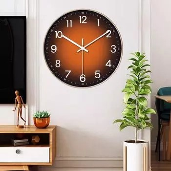 8-дюймовые стильные креативные настенные часы без звука, не тикающие, оригинальный дизайн, настенные часы, подходящие для кабинета, гостиной 8 inch