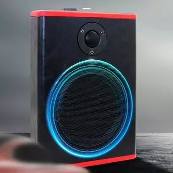 8-дюймовый автомобильный сабвуфер мощностью 600 Вт или тонкий комплект динамиков под сиденьем с активным сабвуфером высокой мощности 12 В с Support BT чёрный