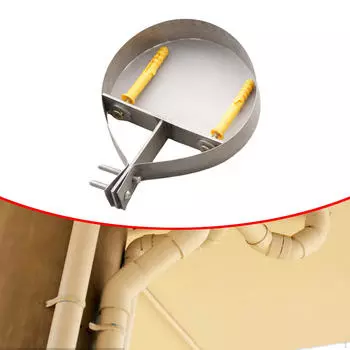 8-дюймовый держатель кронштейна для трубы дымохода, регулируемый, прочный, для камина, зажим для печи чёрный