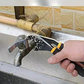 8-дюймовый многофункциональный гаечный ключ Magic Wrench - Нескользящая удобная ручка - Прочная конструкция для сантехники, ремонта автомобилей и дома - Для механиков, мастеров по ремонту своими руками 8inch