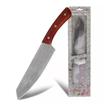 8-дюймовый нож Кирицуке ручной ковки Сербский нож шеф-повара Тесак для мяса A