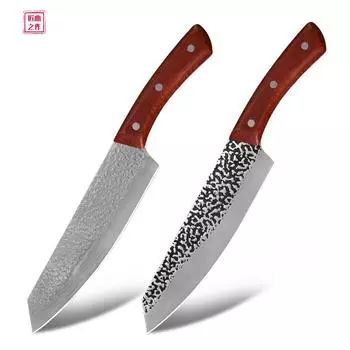 8-дюймовый нож Кирицуке ручной ковки Сербский нож шеф-повара Тесак для мяса A