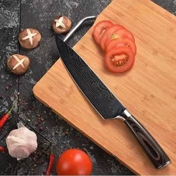 8-дюймовый нож шеф-повара Кухонный нож из дамасской стали Кухонный нож из дамасской стали Кухонные принадлежности 1x 8inch knife