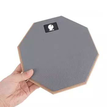 8-дюймовый резиновый деревянный тупой барабан для практики и обучения игре на барабанах музыкальные инструменты серый