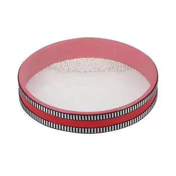 8-дюймовый твердый деревянный барабан с океанской волной, морской барабан, рама, барабан, нежный звук моря, музыкальная игрушка, красный цвет красный