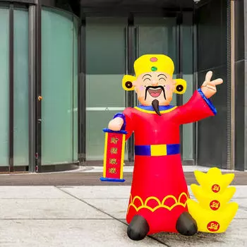 8-футовая надувная игрушка в честь китайского года для церемонии в магазине на заднем дворе