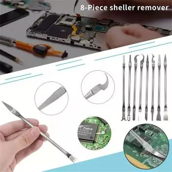 8 in 1 Computer Mobile Phone LCD Chip Glue Removal Crowbar CPU Separation Glue Removal Knife Pry Disassembly Kit Repair Tool