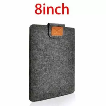 8 Inch Envelope Universal Wool Felt Pouch Capa Tablet Covers Sleeve Case темно серый