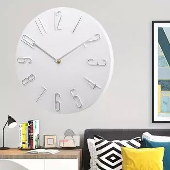 8 inch Silent Wall Clock Creative Modern Quartz Clock Living Room Decoration Digital Scale Wall Clocks Home Decoration 8 inch