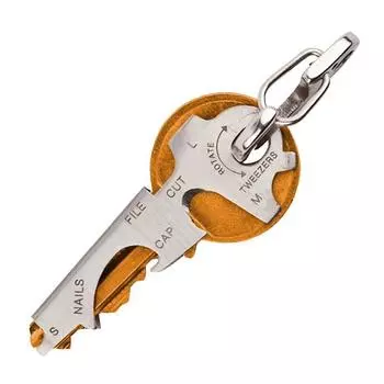 8 инструментов в 1 брелок для ключей, многофункциональный edc, многокарманный брелок для ключей, карабин, универсальный брелок для ключей, зажим для гаджета серебряный