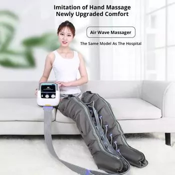 8-камерный компрессионный массажер для ног, обертывания, массаж талии, ног, способствует циркуляции крови, снимает боль