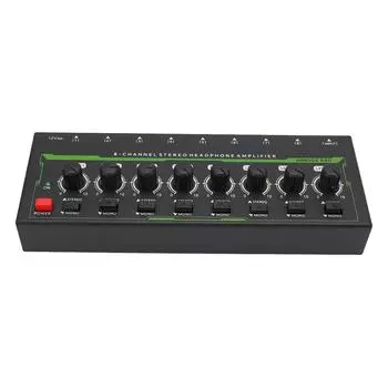 8-канальный стереоусилитель для наушников для домашней студии KTV Ear Player с поддержкой стереомоно режимов EU Plug