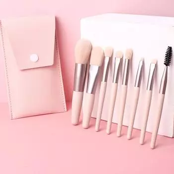 8 кистей для макияжа тени для век тональная основа пудра ресницы губы консилер румяна