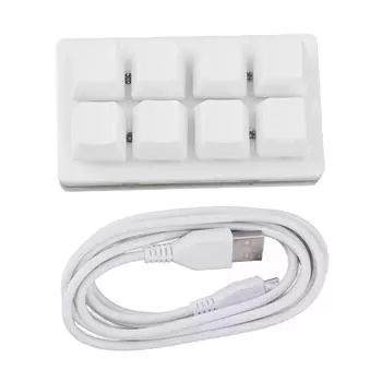 8-клавишная клавиатура с синим переключателем, горячая замена, копирование и вставка сочетаний клавиш, мини-механическая клавиатура для работы